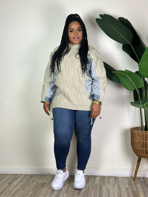 Luxe Blend | Knit Denim Sweater