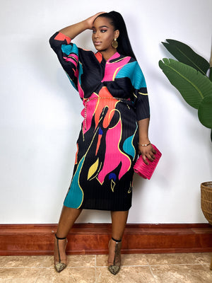 The Radiant Rush | Midi Dress