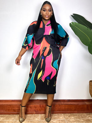 The Radiant Rush | Midi Dress