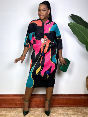 The Radiant Rush | Midi Dress